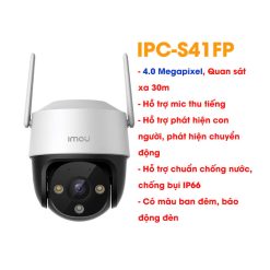 IMOU IPC-S41FP Camera WIFI ngoài trời 4MP