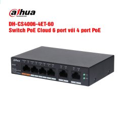 DH-CS4006-4ET-60 Switch PoE Cloud 6 port DAHUA