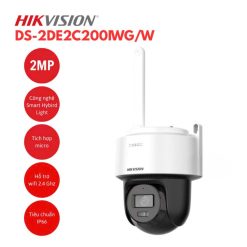 DS-2DE2C200IWG/W Camera IP Mini PT Smart Hybird Light 2MP Hikvision